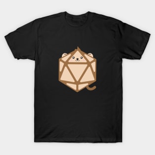 Polyhedral 20 Sided Dice Monkey - Tabletop RPG and Animal Lovers Mashup T-Shirt